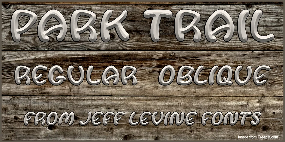 Park Trail JNL by Jeff Levine Fonts — Display Font
