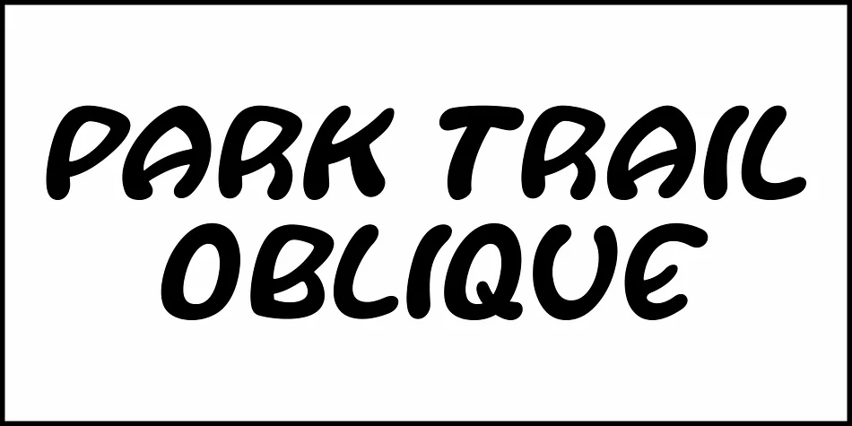 Park Trail JNL by Jeff Levine Fonts — Display Font — thumbnail 4