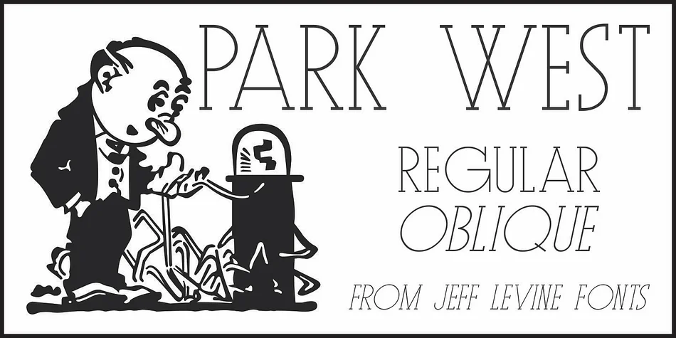 PARK WEST JNL by Jeff Levine Fonts — Decorative Font