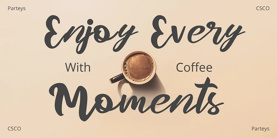 Parteys by Craft Supply Co. — Script Handwritten Font — thumbnail 2