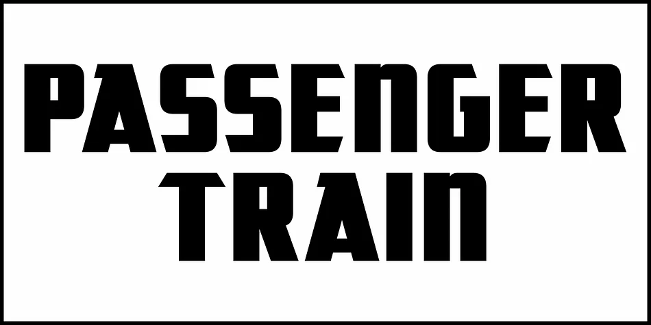 PASSENGER TRAIN JNL by Jeff Levine Fonts — Display Font — thumbnail 2