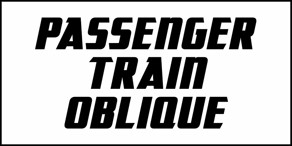 PASSENGER TRAIN JNL by Jeff Levine Fonts — Display Font — thumbnail 4