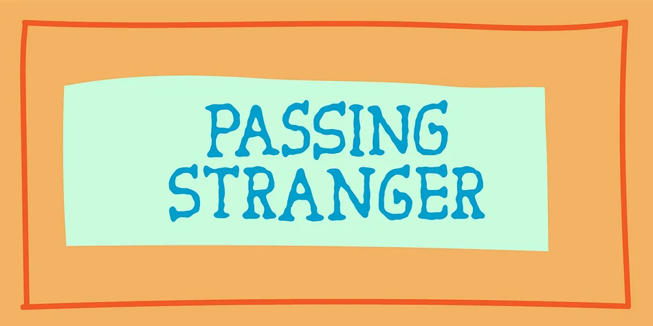 Passing Stranger by Bogstav β Decorative Font