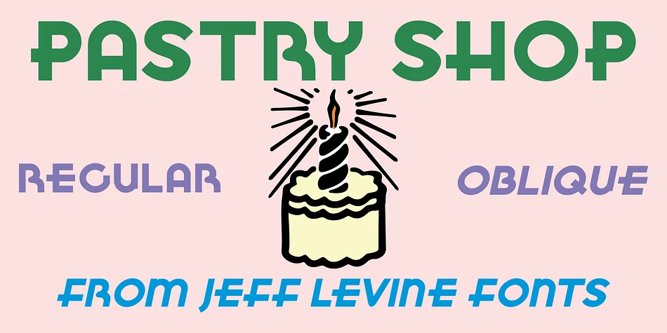 PASTRY SHOP JNL by Jeff Levine Fonts — Decorative Font