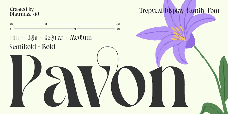 Pavon by Dharmas Studio — Display Font