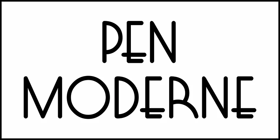 PEN  MODERNE JNL by Jeff Levine Fonts — Decorative Font — thumbnail 2