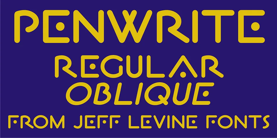 PENWRITE JNL by Jeff Levine Fonts — Display Font