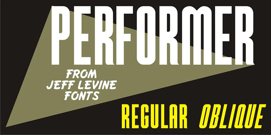 PERFORMER JNL by Jeff Levine Fonts — Display Font