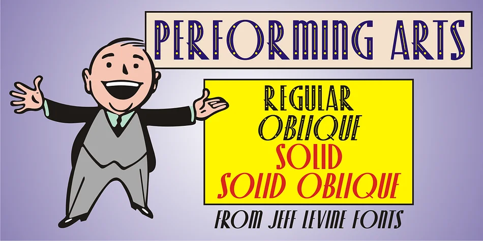 Performing Arts JNL by Jeff Levine Fonts — Display Font