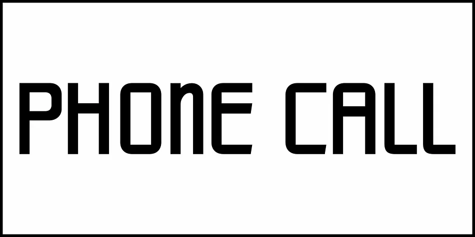 PHONE CALL JNL by Jeff Levine Fonts — Display Font — thumbnail 2