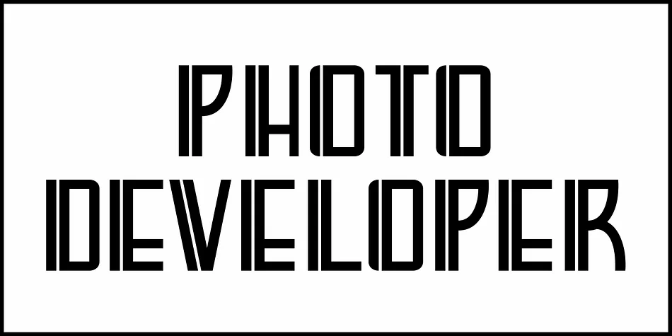 PHOTO DEVELOPER JNL by Jeff Levine Fonts — Decorative Font — thumbnail 2