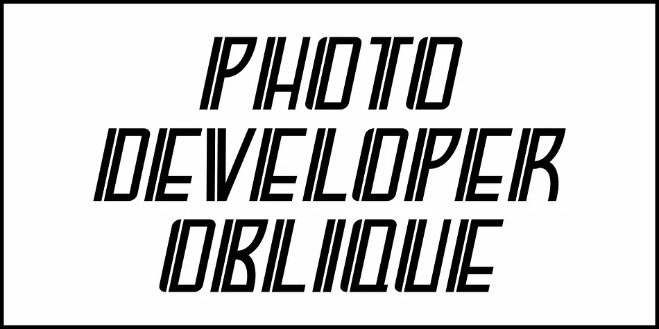 PHOTO DEVELOPER JNL by Jeff Levine Fonts — Decorative Font — thumbnail 4