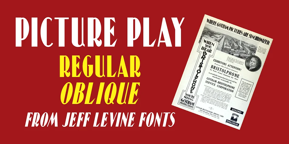 Picture Play JNL by Jeff Levine Fonts — Display Font