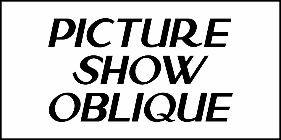 PICTURE SHOW JNL by Jeff Levine Fonts — Decorative Font — thumbnail 4