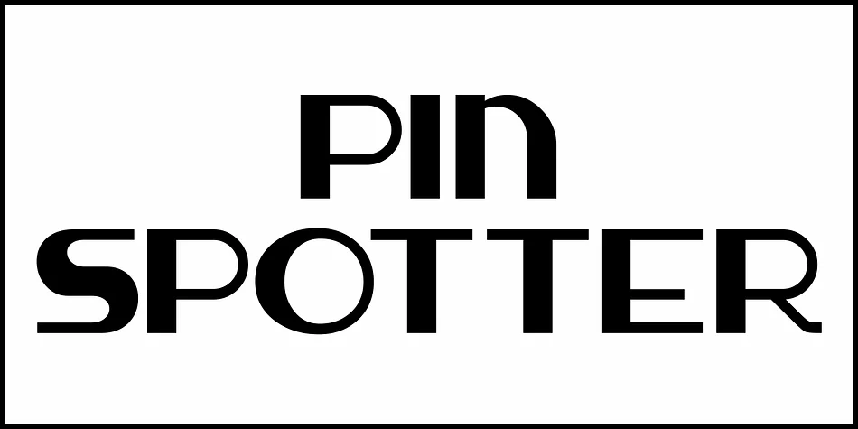 PIN SPOTTER JNL by Jeff Levine Fonts — Decorative Font — thumbnail 2