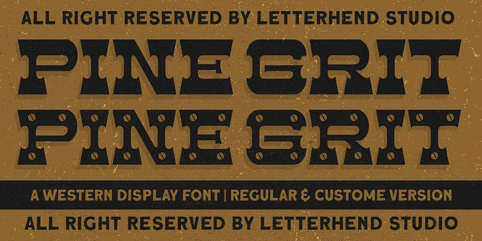 Pine Grit by Letterhend Studio — Decorative Font