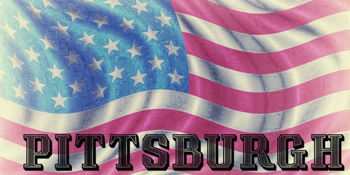 PITTSBURGH by Greater Albion Typefounders — Decorative Font