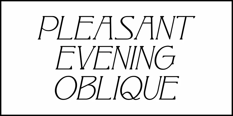 PLEASANT EVENING JNL by Jeff Levine Fonts — Decorative Font — thumbnail 4