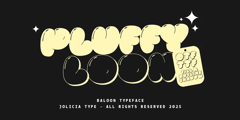 Pluffy Loon by Jolicia Type — Display Font