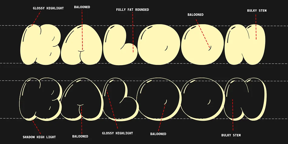 Pluffy Loon by Jolicia Type — Display Font — thumbnail 2
