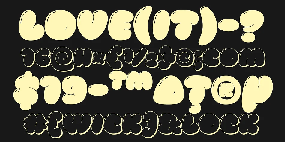 Pluffy Loon by Jolicia Type — Display Font — thumbnail 7