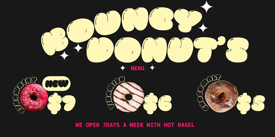 Pluffy Loon by Jolicia Type — Display Font — thumbnail 9