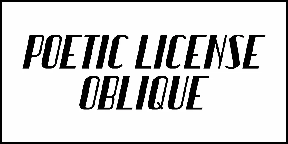 POETIC LICENSE JNL by Jeff Levine Fonts — Display Font — thumbnail 4