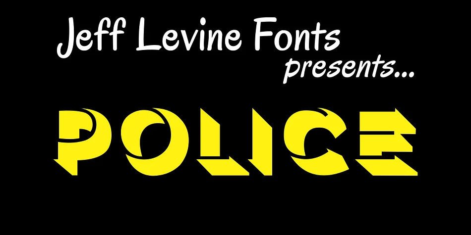 POLICE JNL by Jeff Levine Fonts — Display Font
