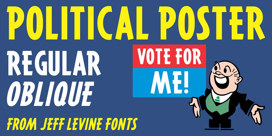 POLITICAL POSTER JNL by Jeff Levine Fonts — Display Font