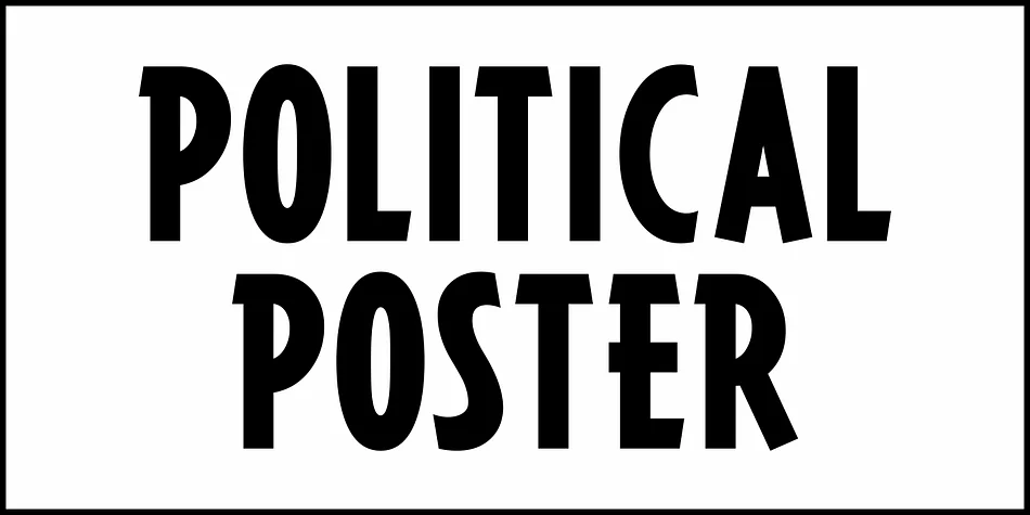 POLITICAL POSTER JNL by Jeff Levine Fonts — Display Font — thumbnail 2