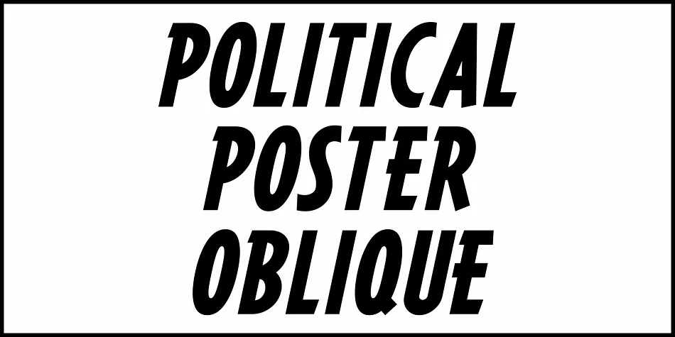POLITICAL POSTER JNL by Jeff Levine Fonts — Display Font — thumbnail 4