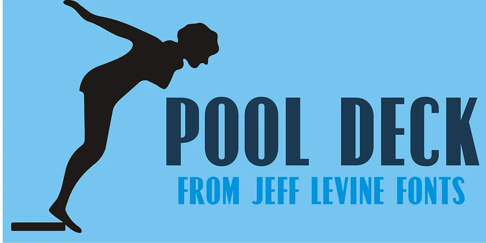 POOL DECK JNL by Jeff Levine Fonts — Display Font