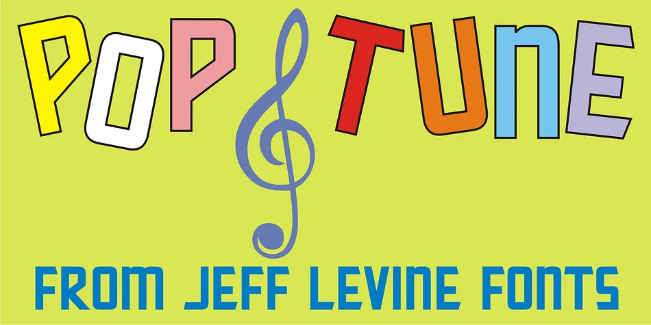POP TUNE JNL by Jeff Levine Fonts — Display Font