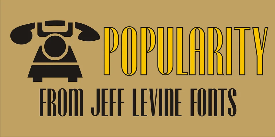 POPULARITY JNL by Jeff Levine Fonts — Decorative Font