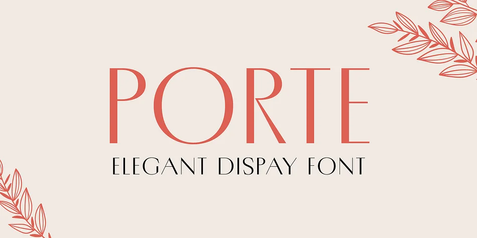 Porte by Groteskly Yours — Decorative Font