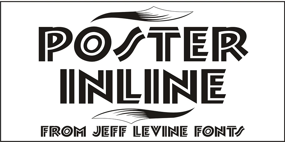 POSTER INLINE JNL by Jeff Levine Fonts — Display Font