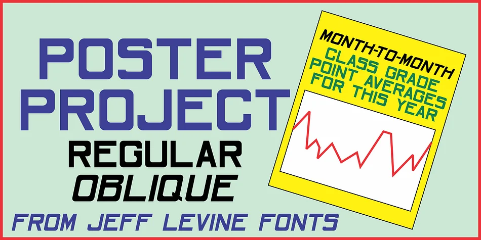 POSTER PROJECT JNL by Jeff Levine Fonts — Display Font