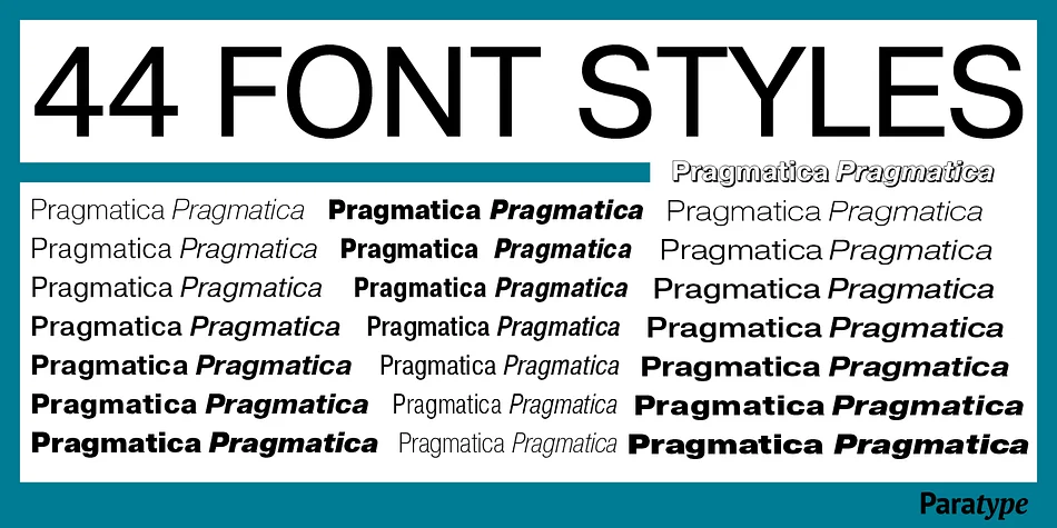 Pragmatica by ParaType — Display Font — thumbnail 3