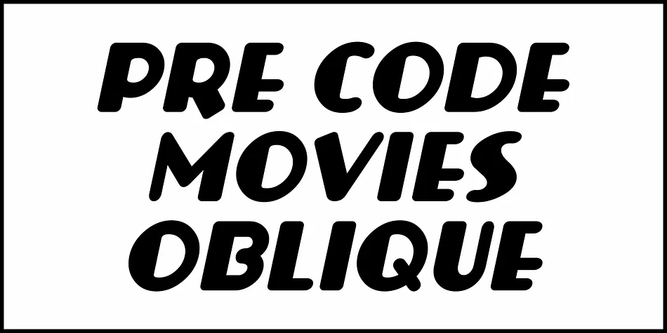 PRE CODE MOVIES JNL by Jeff Levine Fonts — Decorative Font — thumbnail 4