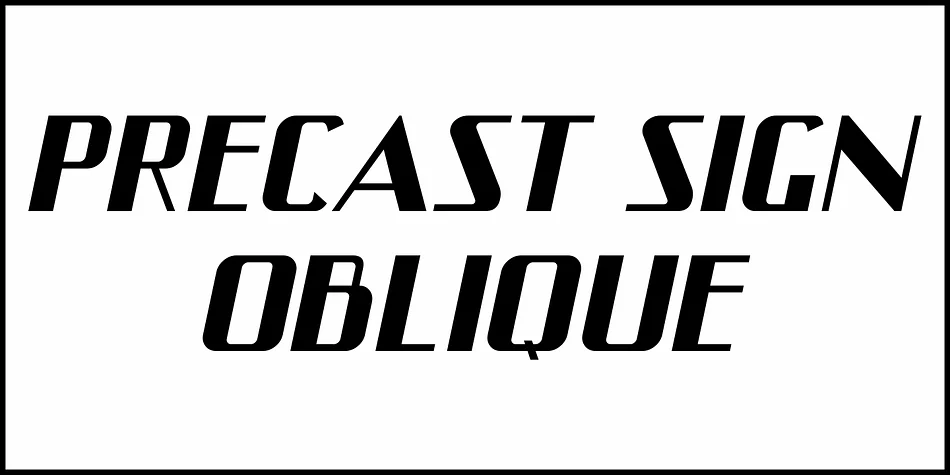Precast Sign JNL by Jeff Levine Fonts — Display Font — thumbnail 4