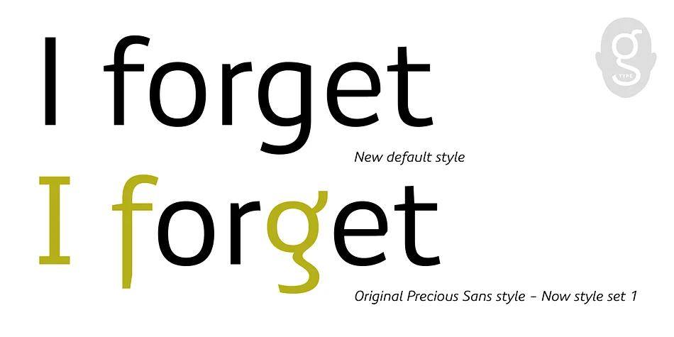 Precious Sans Two by G-Type — Display Font — thumbnail 3