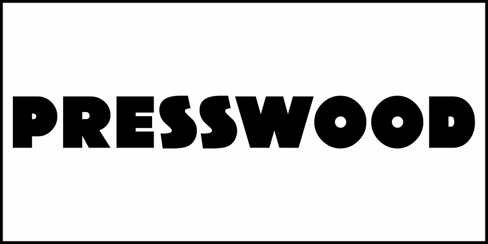 PRESSWOOD JNL by Jeff Levine Fonts — Decorative Font — thumbnail 2
