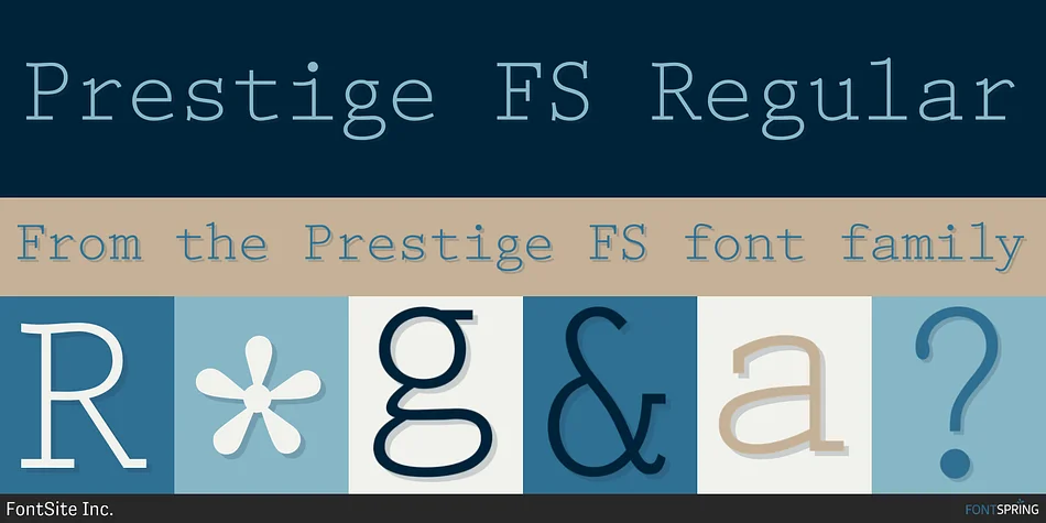 Prestige FS by FontSite Inc. — Decorative Font