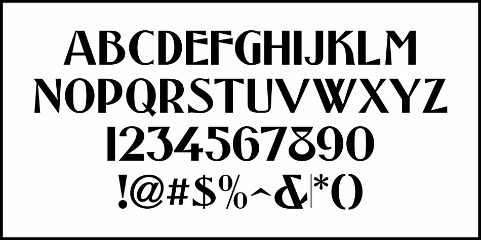 PRICE CARD NOUVEAU JNL by Jeff Levine Fonts — Decorative Font — thumbnail 3