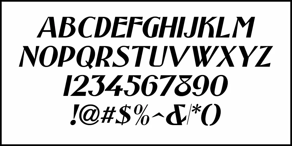 PRICE CARD NOUVEAU JNL by Jeff Levine Fonts — Decorative Font — thumbnail 5