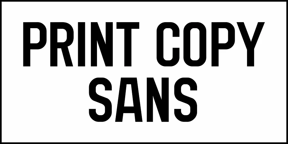Print Copy Sans JNL by Jeff Levine Fonts — Display Font — thumbnail 2