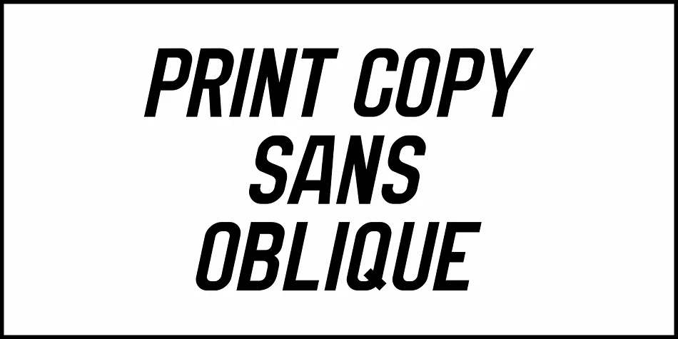 Print Copy Sans JNL by Jeff Levine Fonts — Display Font — thumbnail 4