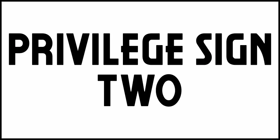 PRIVILEGE SIGN TWO JNL by Jeff Levine Fonts — Display Font — thumbnail 2