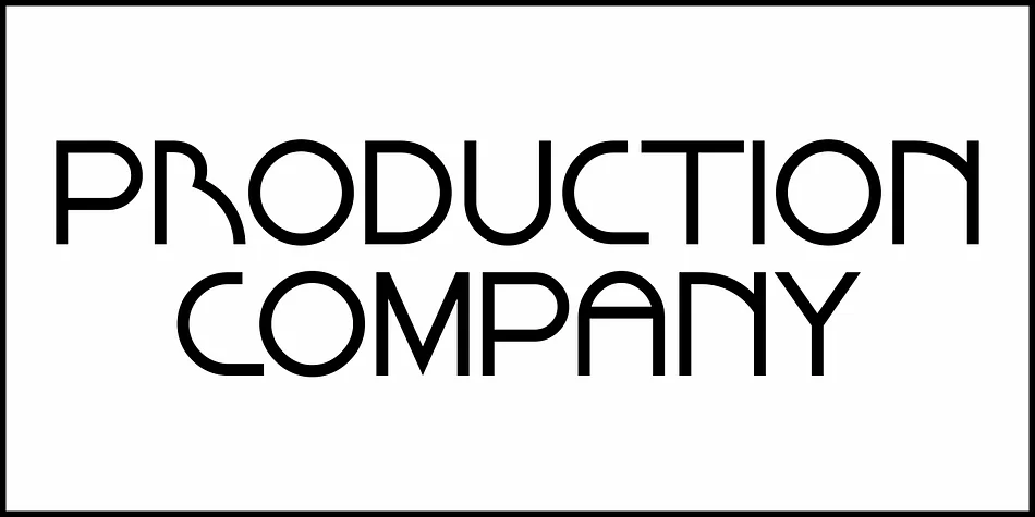 PRODUCTION COMPANY JNL by Jeff Levine Fonts — Decorative Font — thumbnail 2