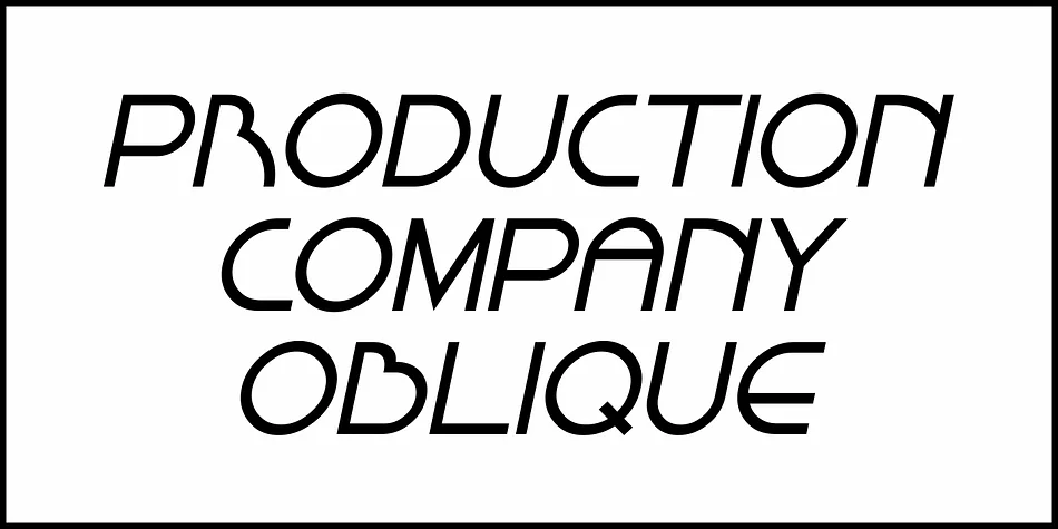 PRODUCTION COMPANY JNL by Jeff Levine Fonts — Decorative Font — thumbnail 4